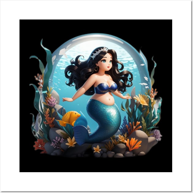 Sirenas Mermaid Plus Size Princess Wall Art by MGRCLimon